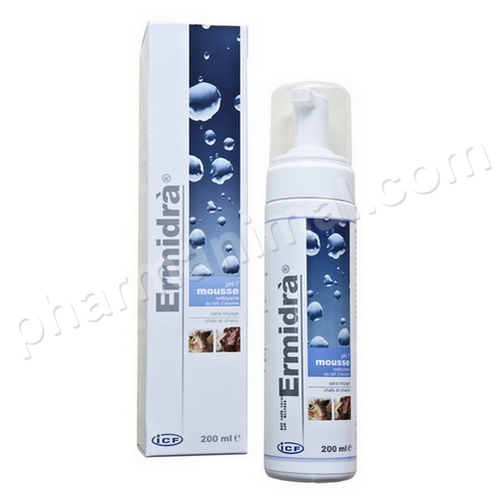 ERMIDRA MOUSSE     fl/200 ml 	sol ext **